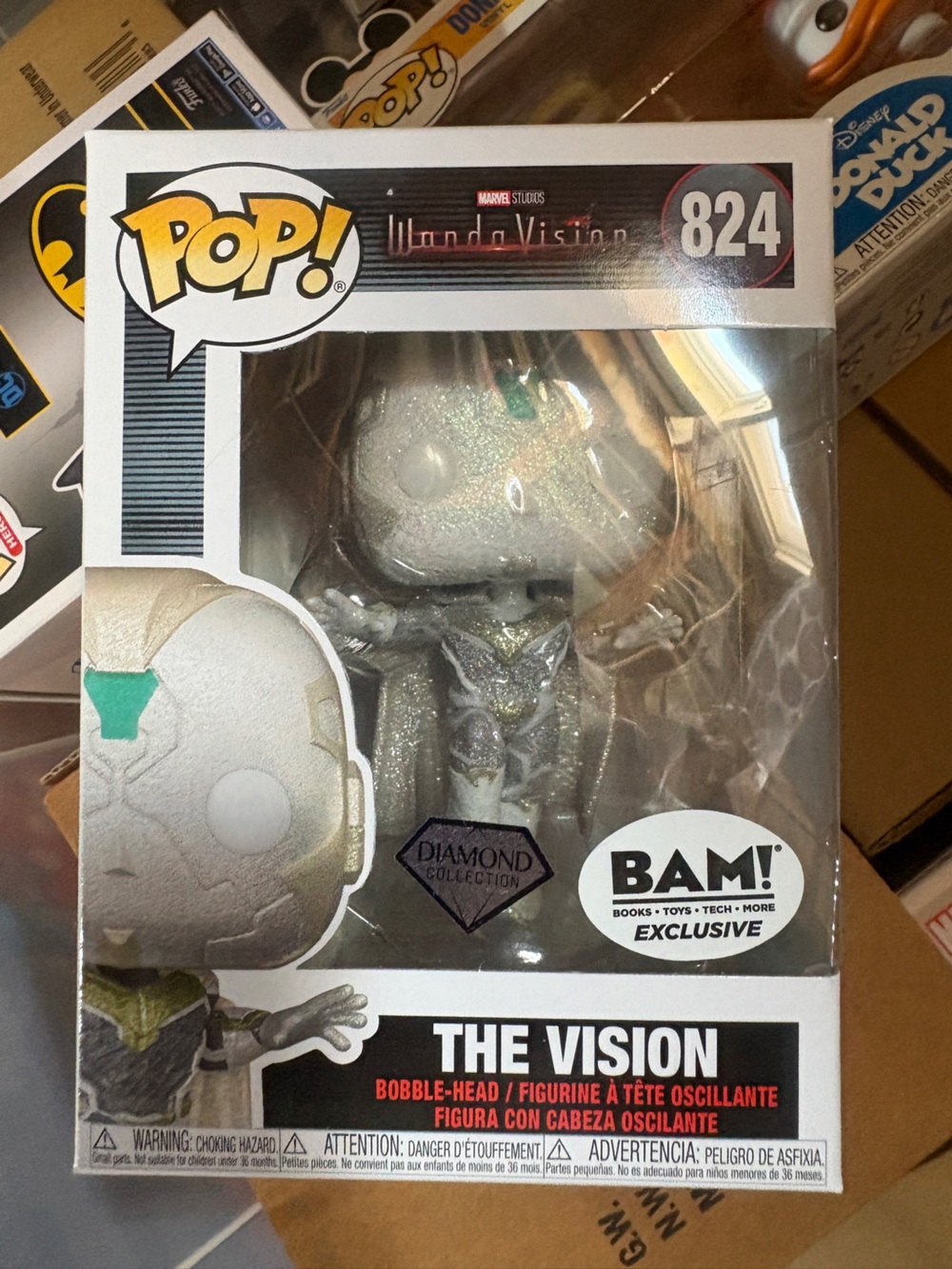 Funko  Vision ,Silver Glitter Pop! Figure with Glitter Accents BAM! Exclusive